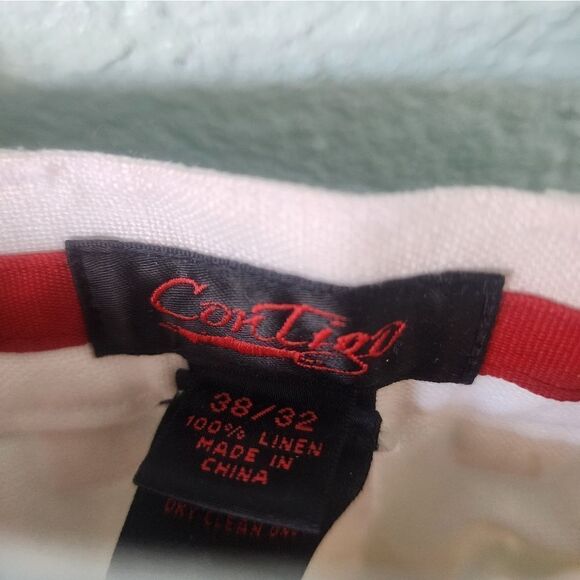 Contigo 100% linen cargo style casual coastal pants - Picture 5 of 14